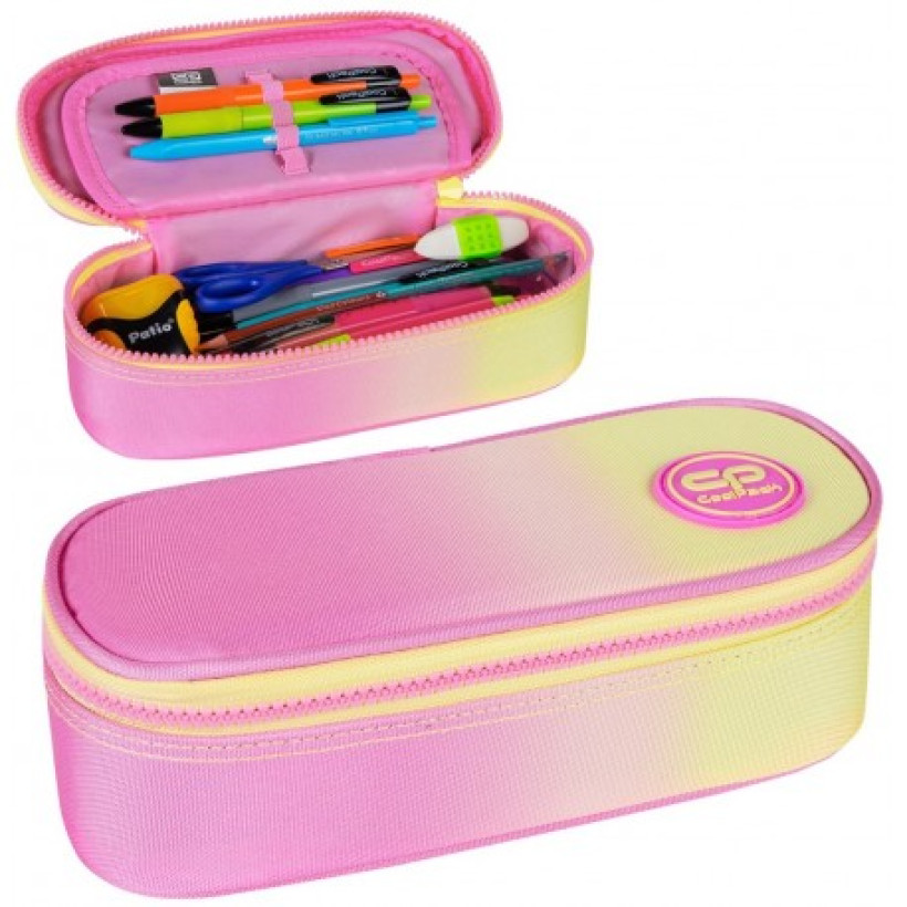 Piórnik szkolny CoolPack CP saszetka ombre GRADIENT PEACH różowy żółty CAMPUS