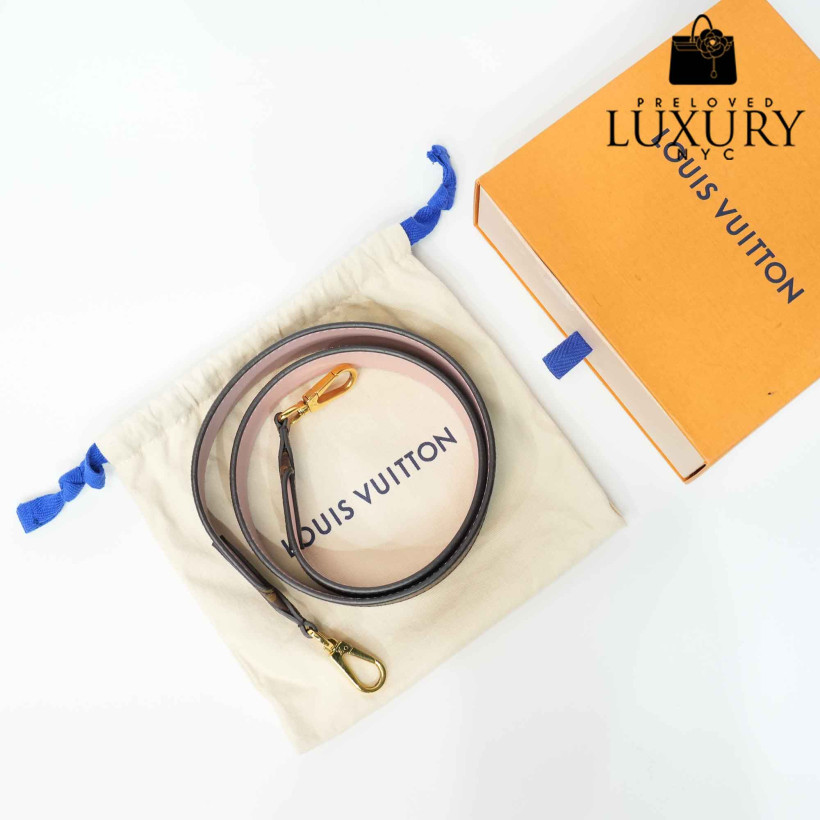 LOUIS VUITTON Monogram/Pink Reversible Guitar Strap