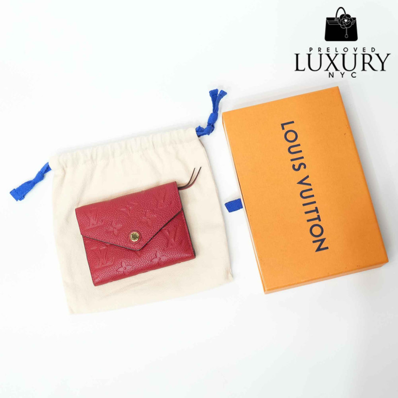 LOUIS VUITTON Empreinte Victorine Red Wallet