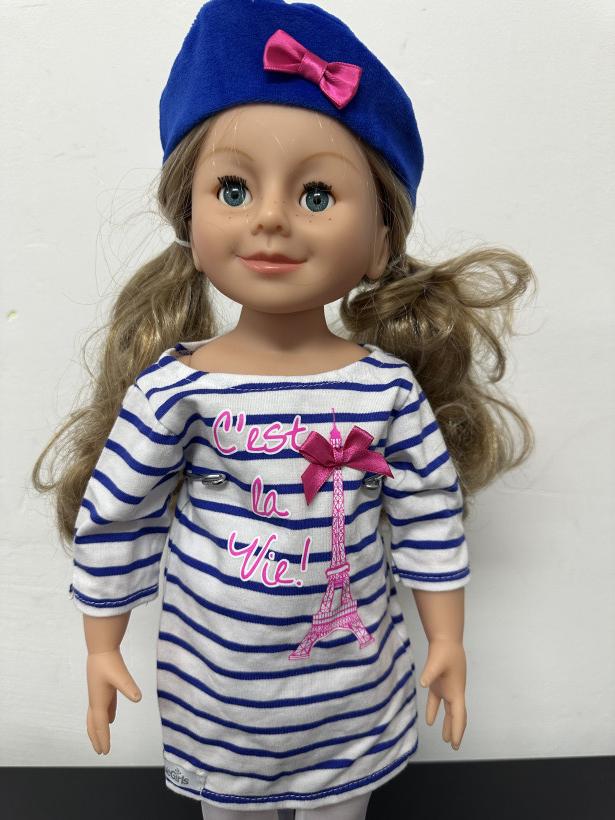 22 WeGirls Ubranka dla lalki-Paryżanka 