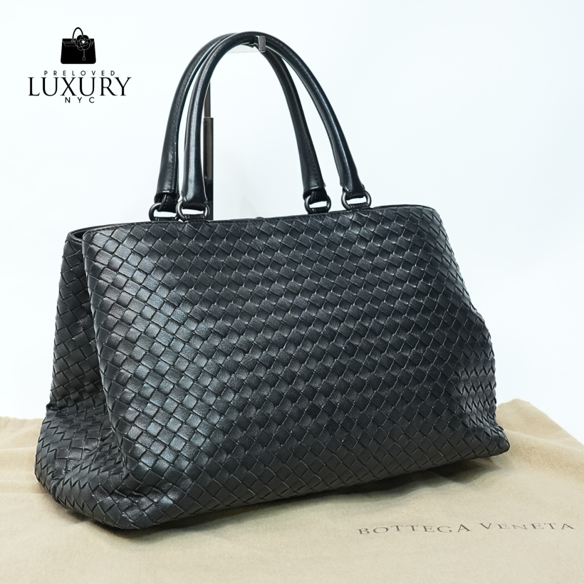 BOTTEGA VENETA Intrecciato Tote Bag Black