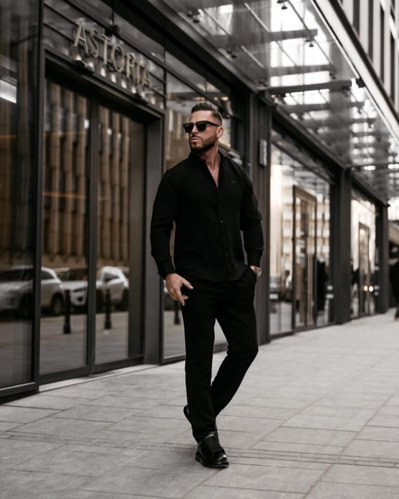 komplet męski VIRETIO czarny