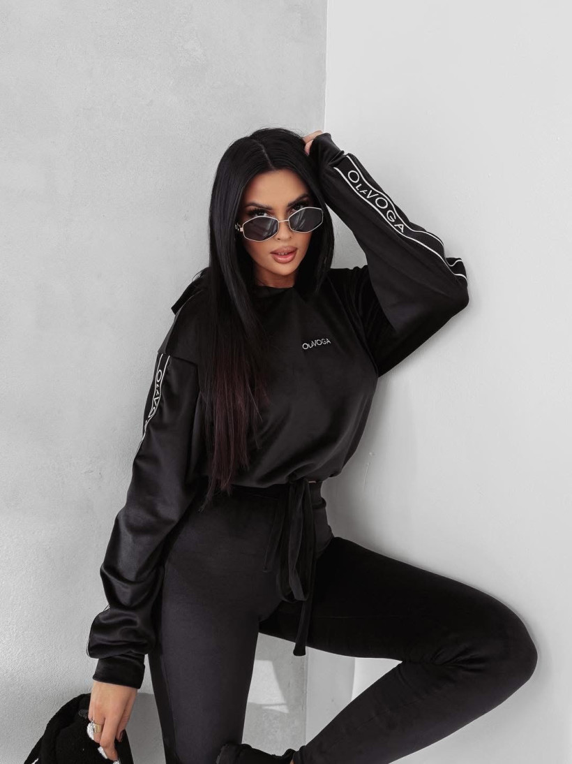 Komplet VELVET AURA czarny