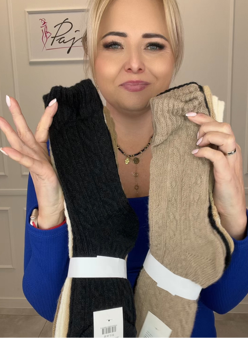 Skarpety angora warkocz 13855