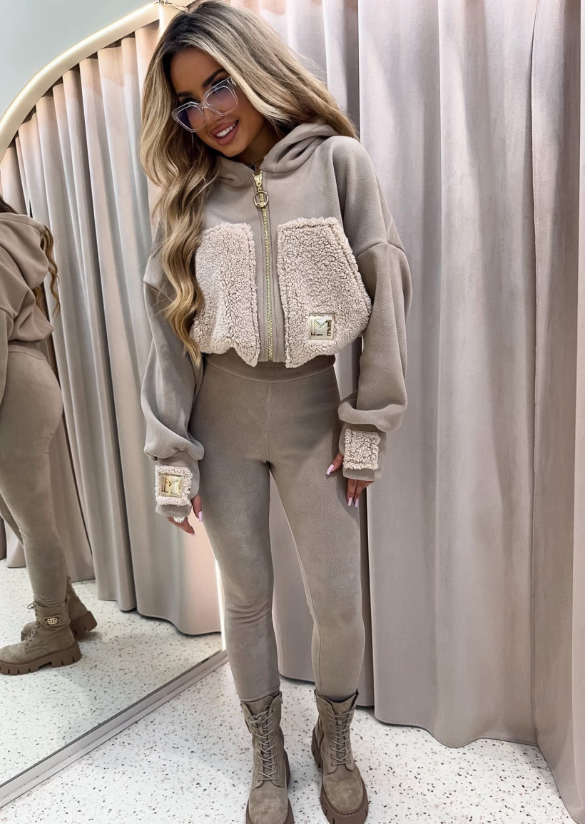 Komplet Ocieplany Lamonne beż