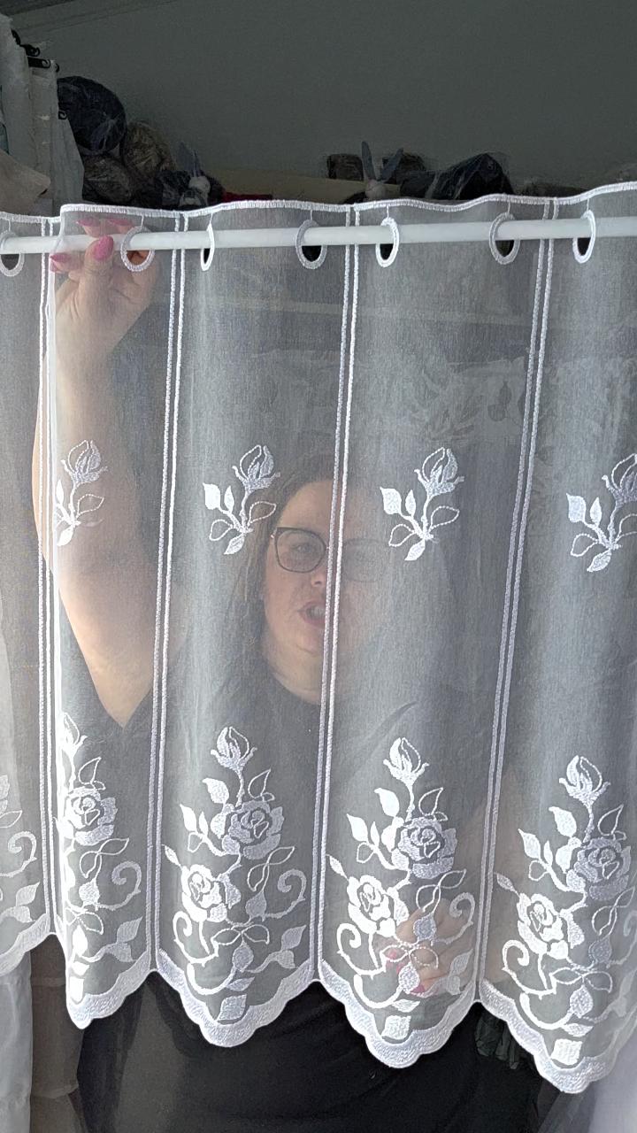 Zazdrostka haft roze biale wys 70cm 