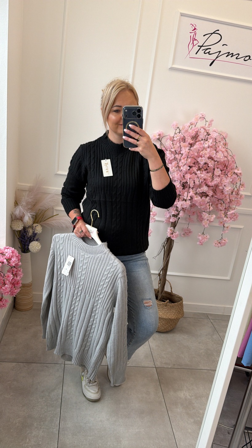 Sweter warkocz 13916