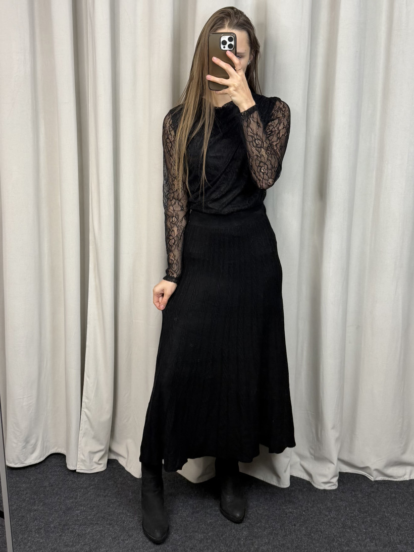 Spódnica długa sweterkowa