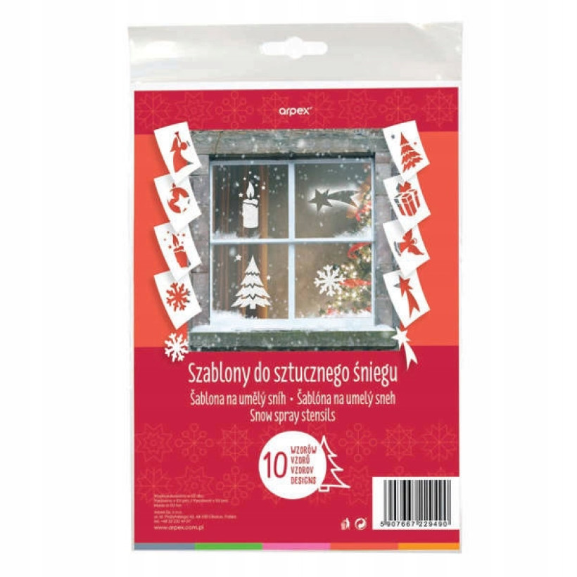 SZABLONY DO SZTUCZNEGO ŚNIEGU A5 10 SZT.