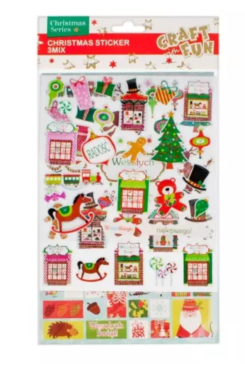 Craft with Fun. Świąteczne naklejki