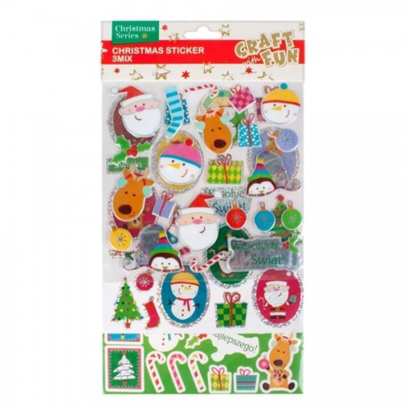 Craft with Fun. Świąteczne naklejki