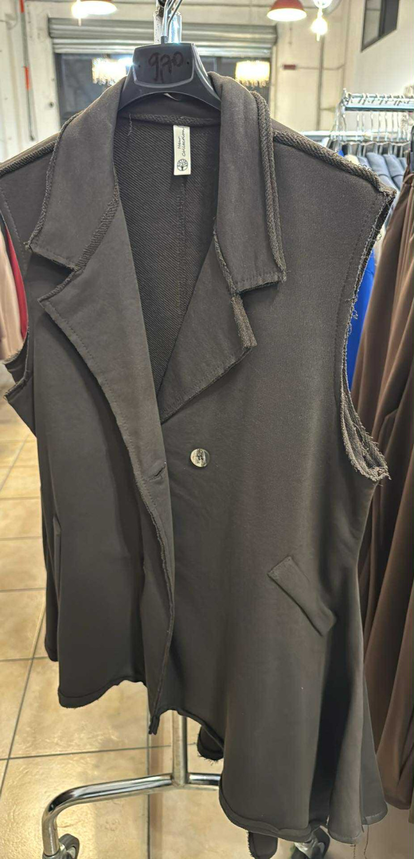 Italia nr.6 - Kamizelka jednokolorowa - 25269 - czekolada 