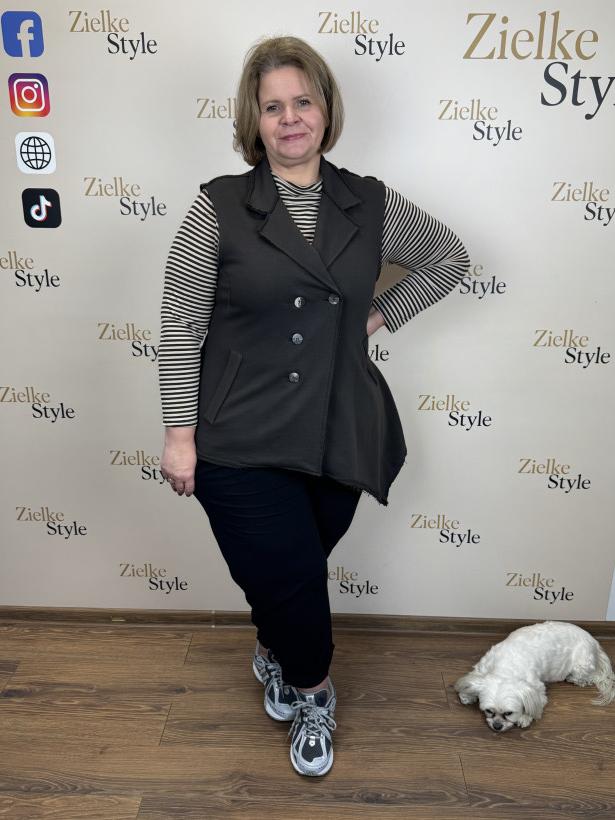 Italia nr.6 - Kamizelka jednokolorowa - 25269 - czekolada