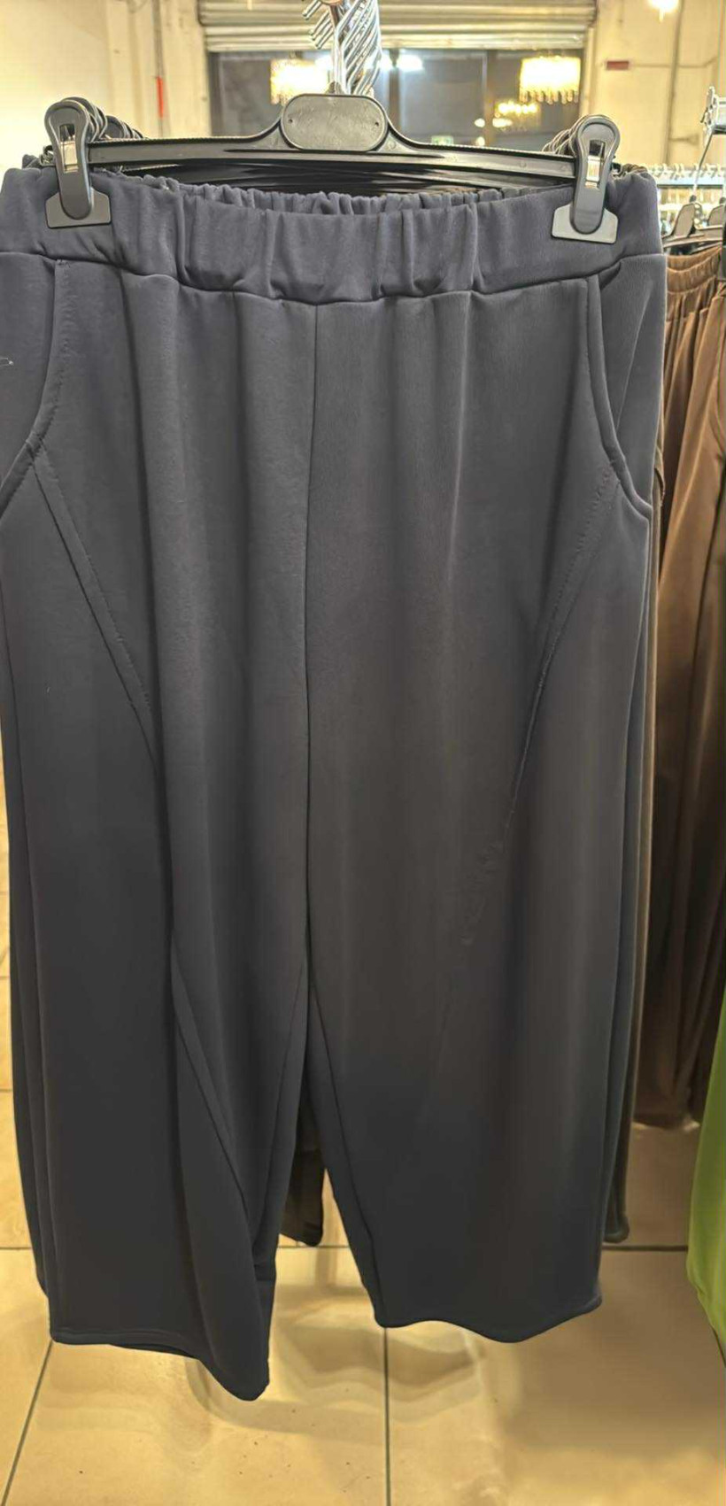 Italia nr.6 - Spodnie jednokolorowe - 25259 - granat