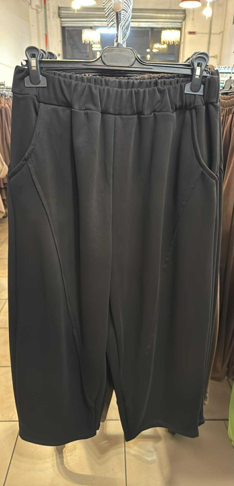 Italia nr.6 - Spodnie jednokolorowe - 25259 - czarne