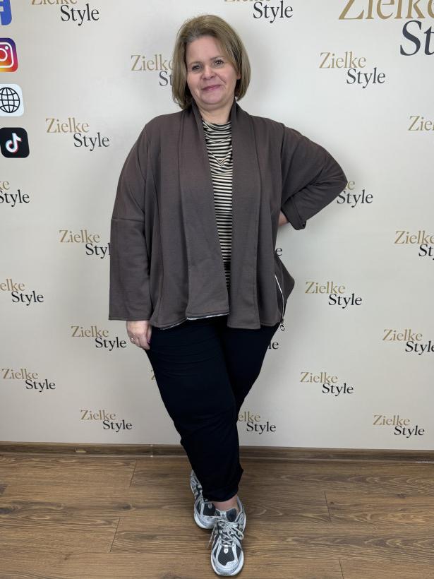 Italia nr.6 - Narzutka jednokolorowa na zamek - 25285 - czekolada