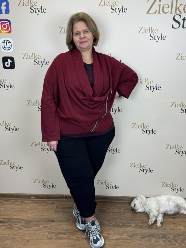 Italia nr.6 - Narzutka jednokolorowa na zamek - 25285 - bordo