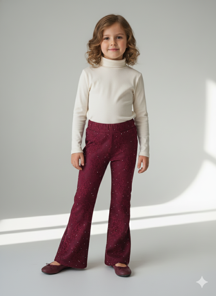 Spodnie Dzwony Cekiny 