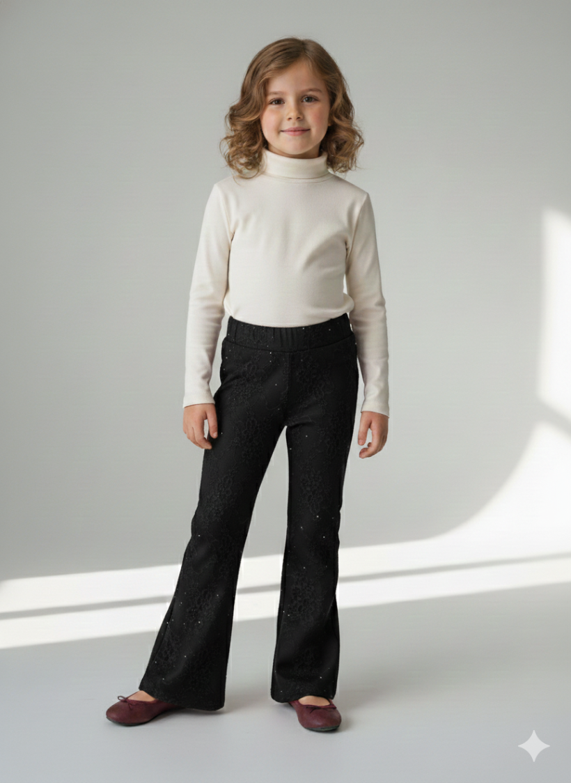 Spodnie Dzwony Cekiny 