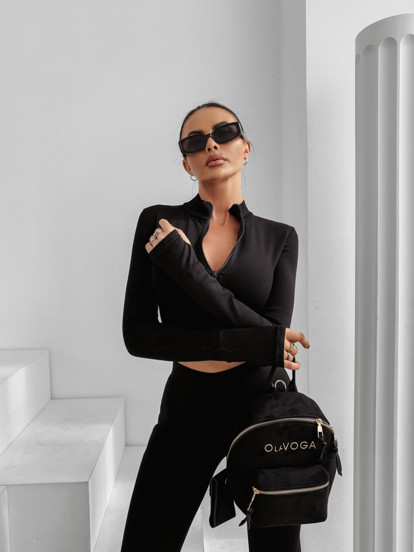 Komplet damski OLAVOGA WINDSCRIPT 2025 czarny