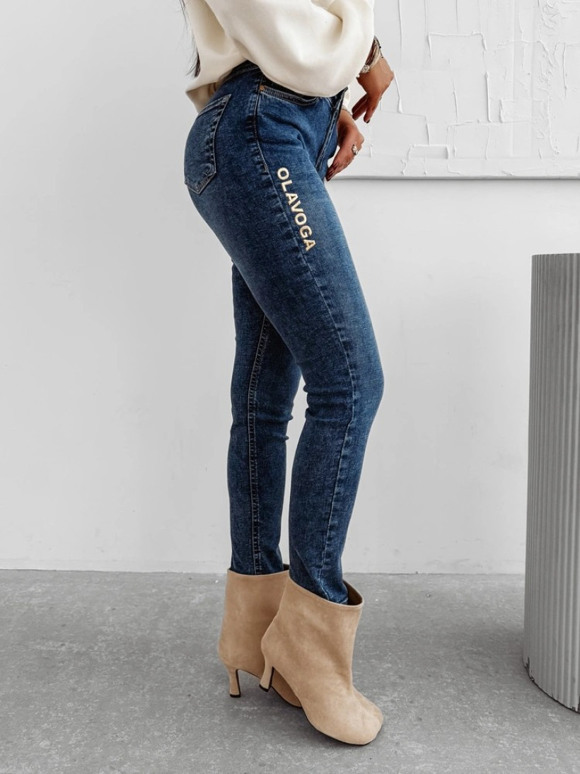 Spodnie damskie OLAVOGA NOON 2025 niebieskie