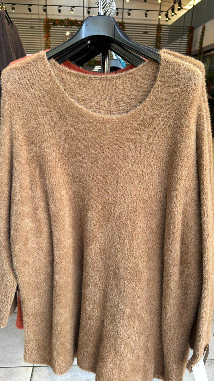 Italia nr.6 - Tunika jednokolorowa, alpaczka - 16605 - kamel