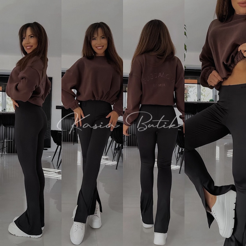 Legginsy Lycra Dzwonek By Mia Czarne