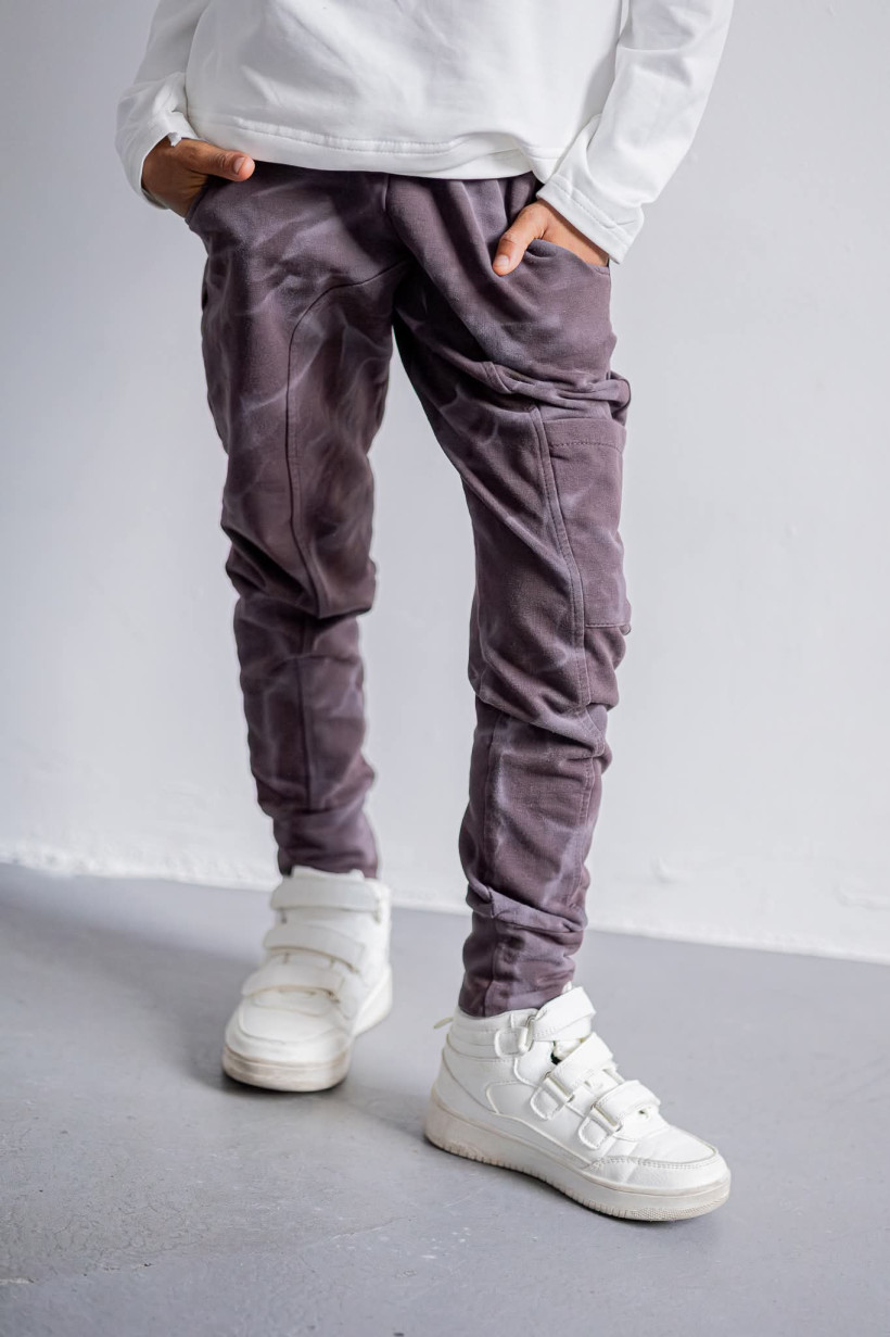 SPODNIE BRĄZOWE TIE DYE NUNU