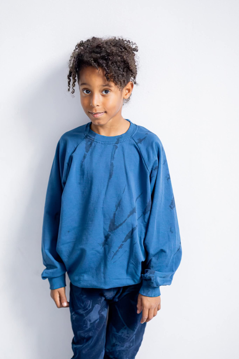 BLUZA INDIGO TIE DYE NUNU