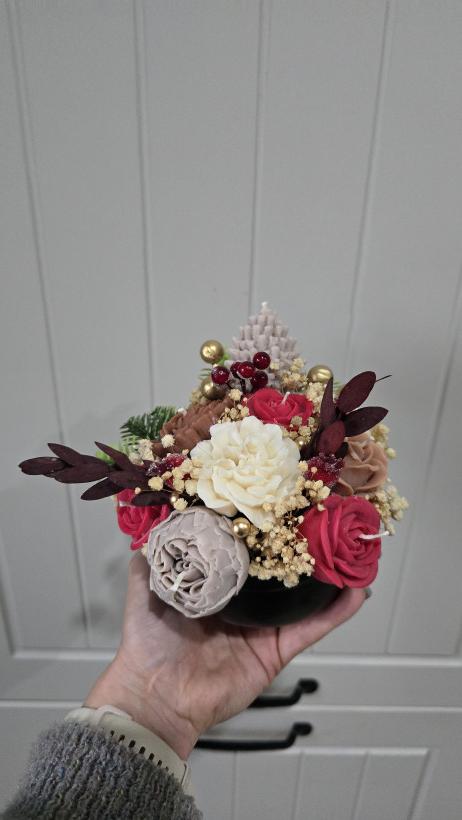 Box świąteczny świece sojowe