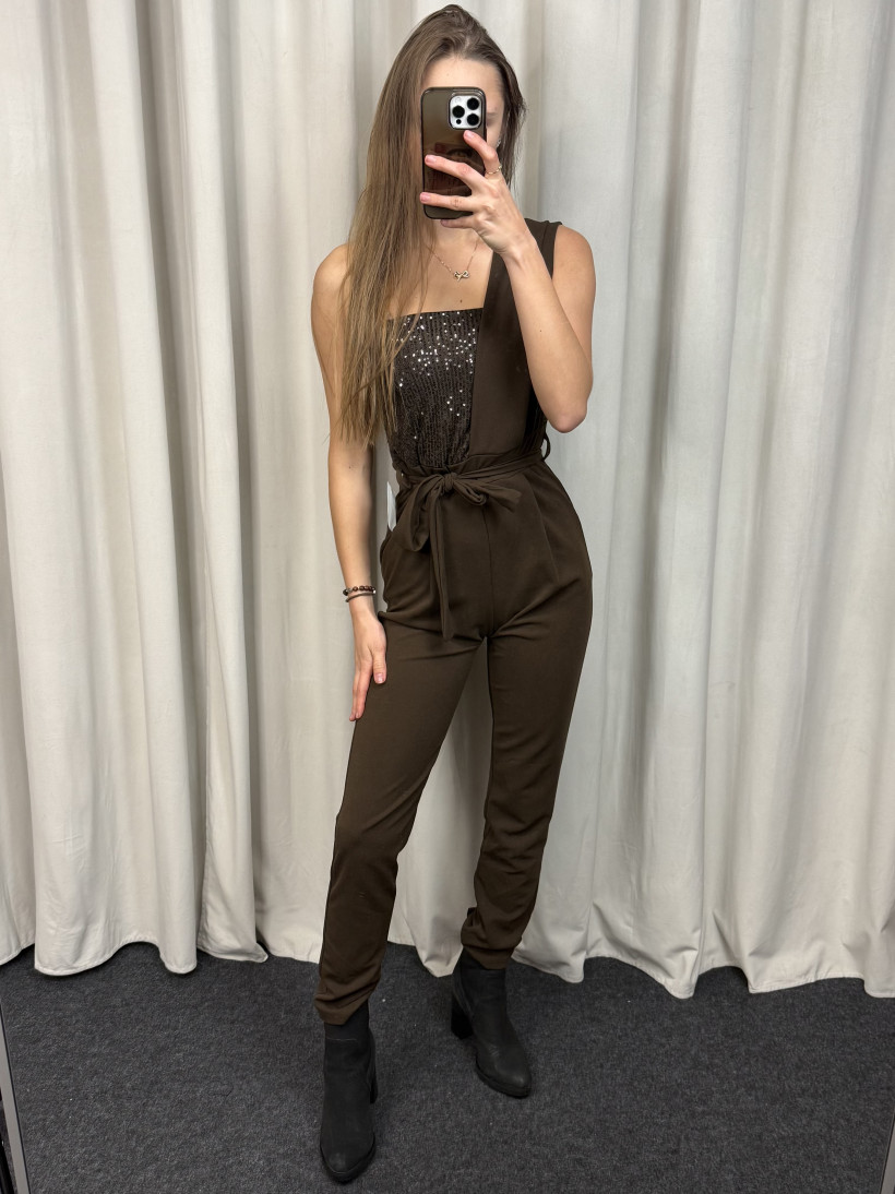 Kombinezon długi cekin 