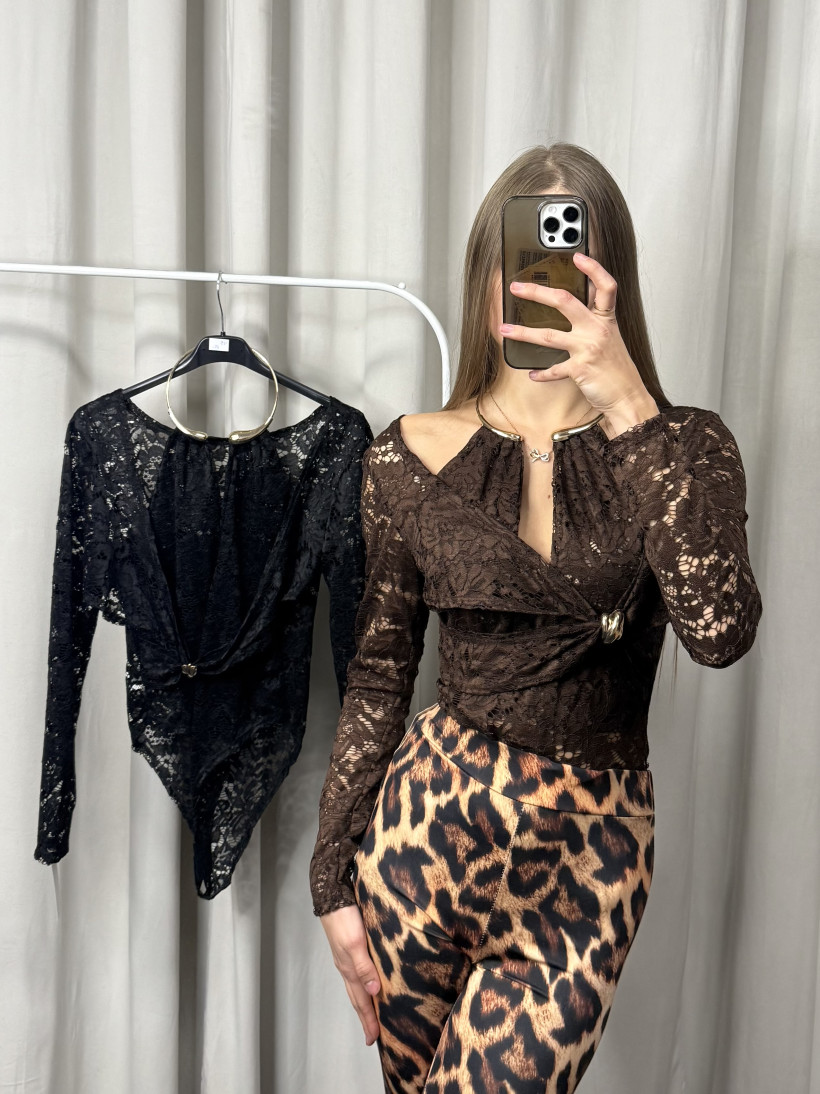 Body koronka ze złotym kołem 