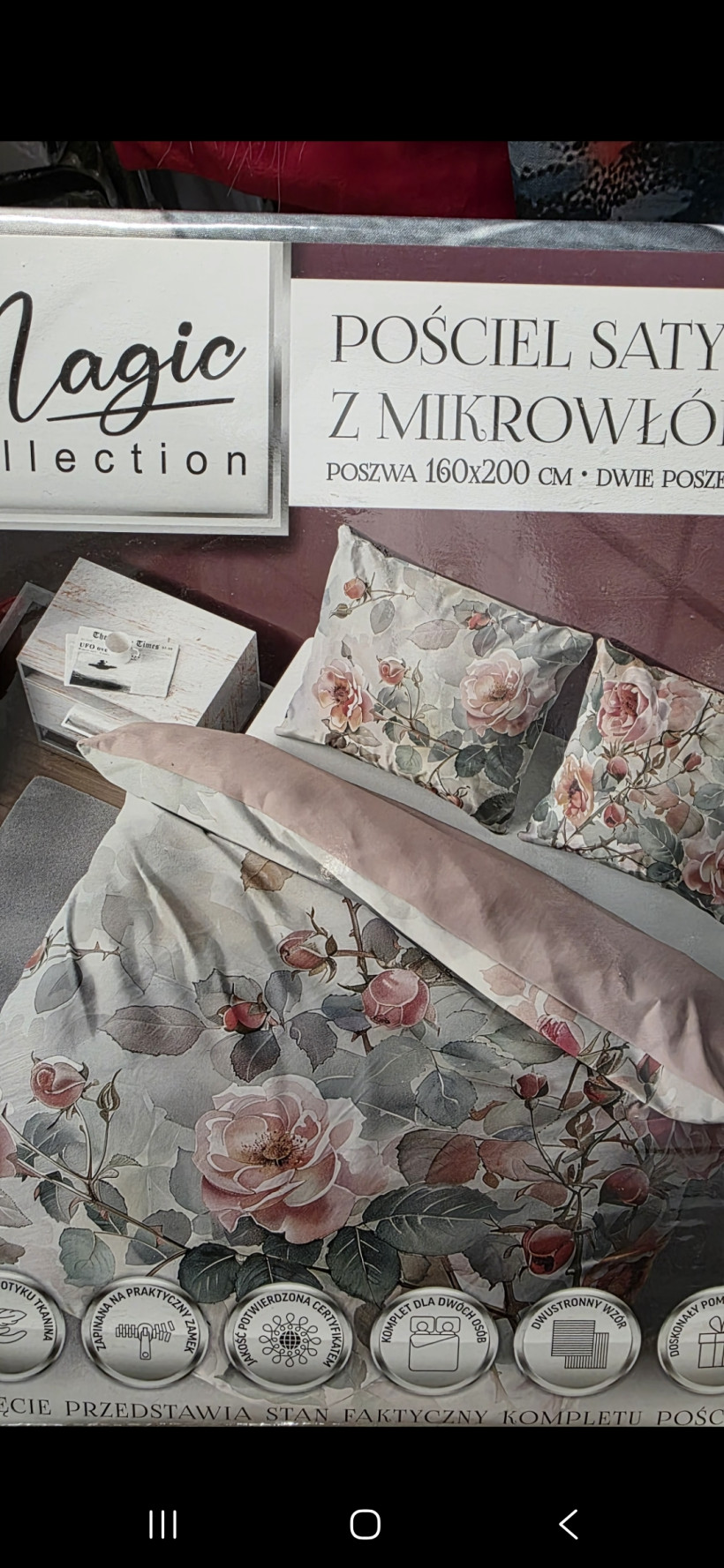 Pościel różyczki 160x200 2x 70x80