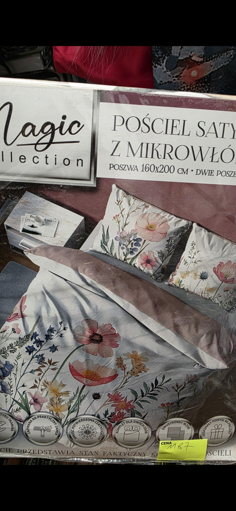 Pościel 160x200 2x 70x80 polne kwiaty 