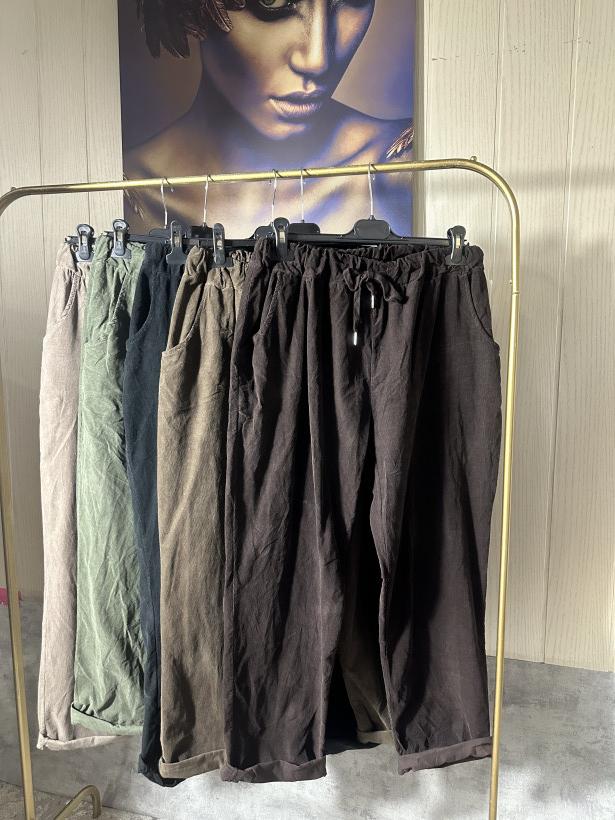 Spodnie cienki sztruks