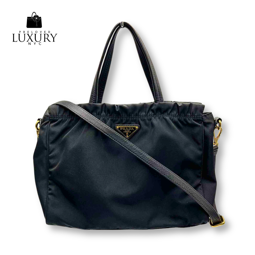 PRADA 2-Way Black Nylon Bag BN2284