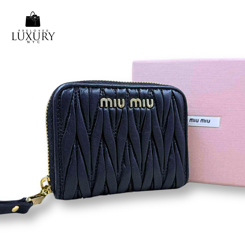 MIU MIU Matelasse Coin Case