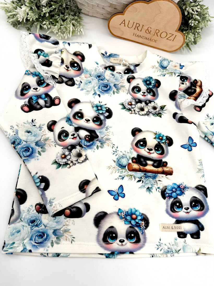 BLUZKA PANDY DZIEWCZYNKA AURI&ROZI