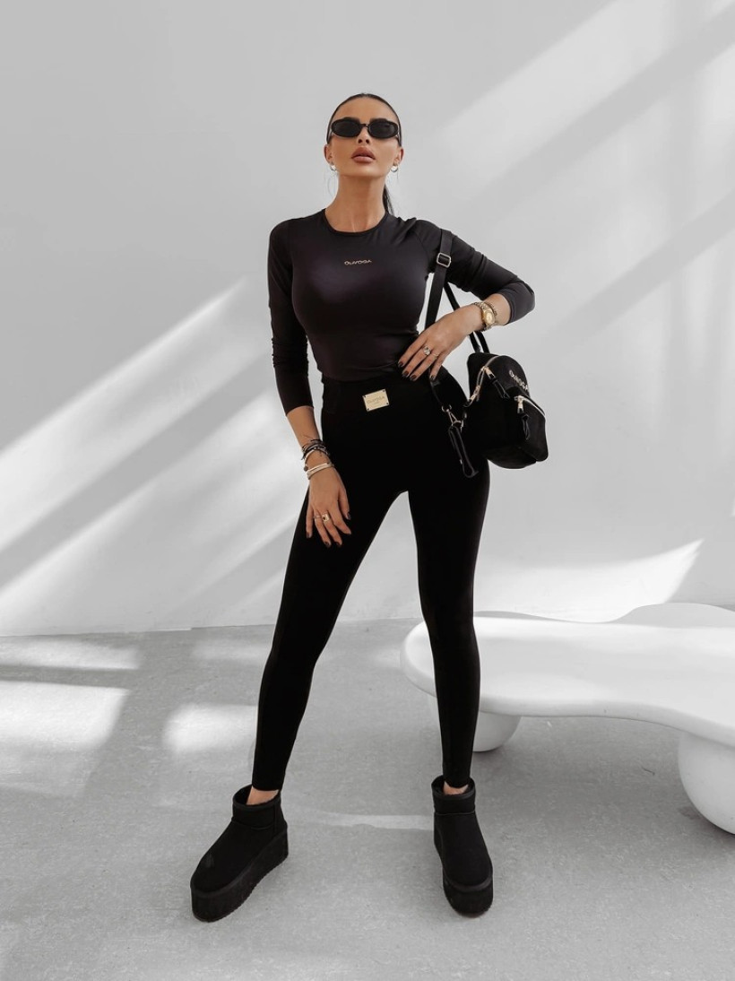 Legginsy damskie OLAVOGA VIROIA 2025 czarne