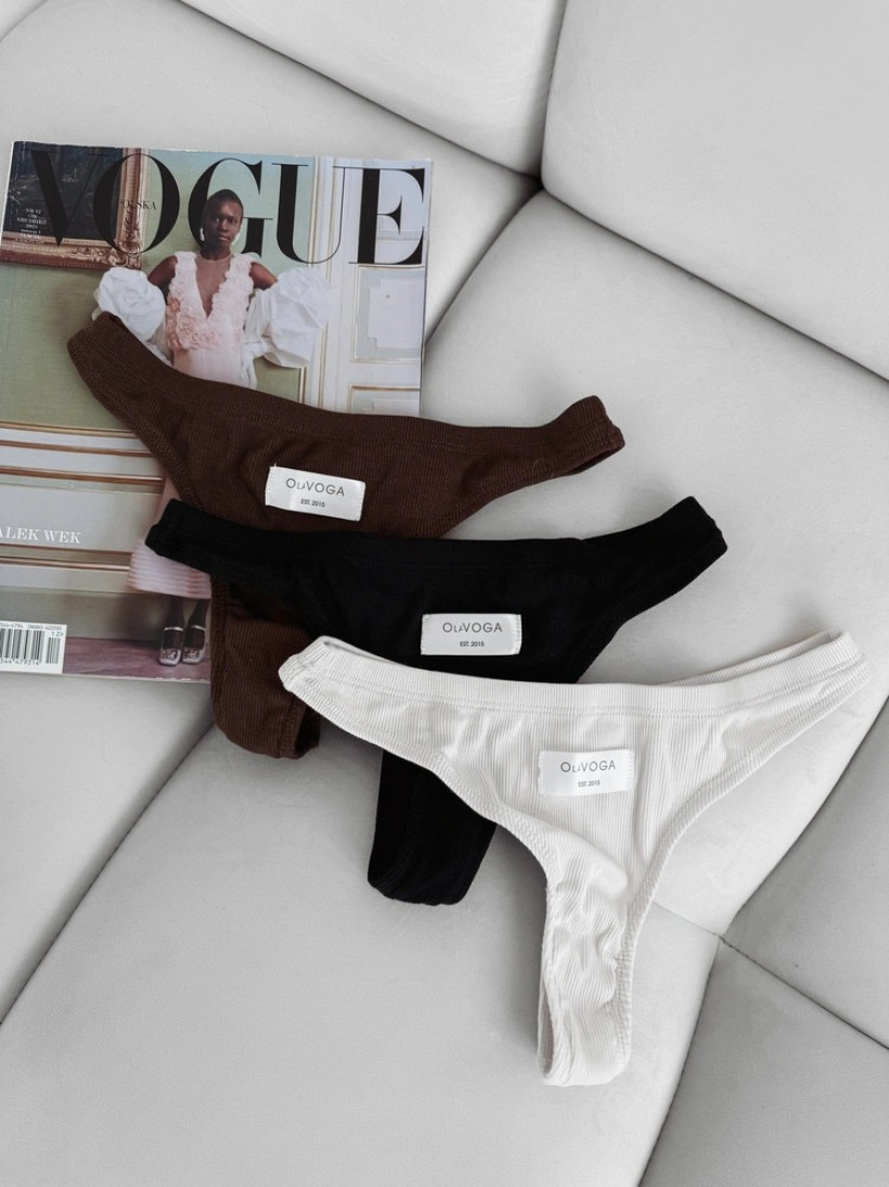Bielizna damska 3- pack OLAVOGA SKYWIRE 2025 czarne, brąz, ecru