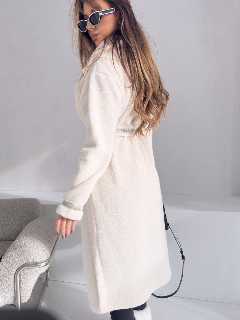 Płaszcz ocieplany beż Lacoca