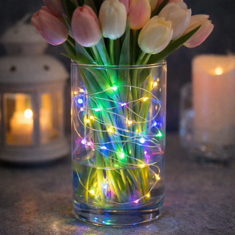 Lampki dekoracyjne LED na druciku – 10 LED