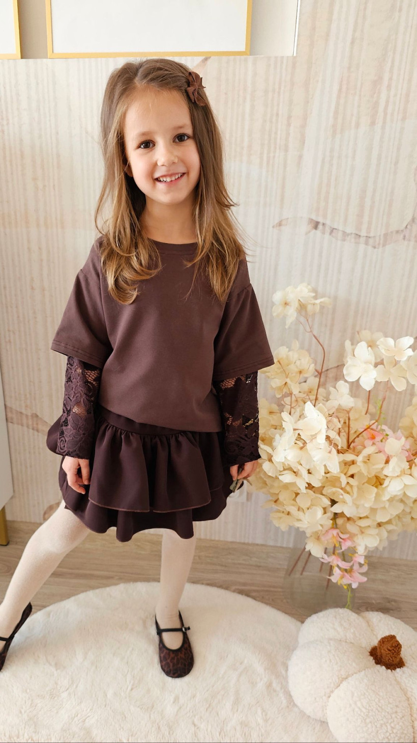 SPÓDNICO-SPODNIE CZEKOLADOWE IGOMILL