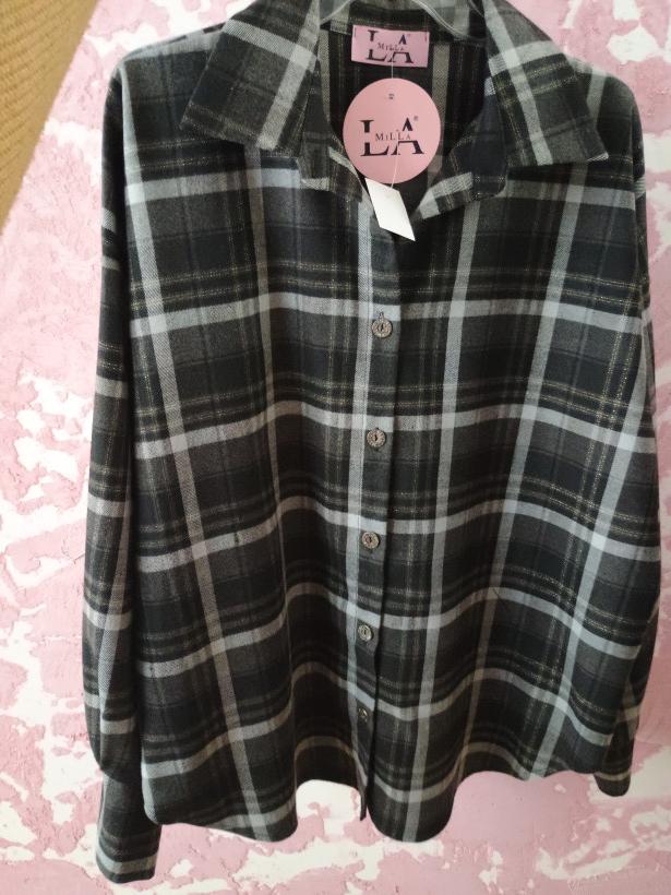Koszula La Milla czarna w kratę 
