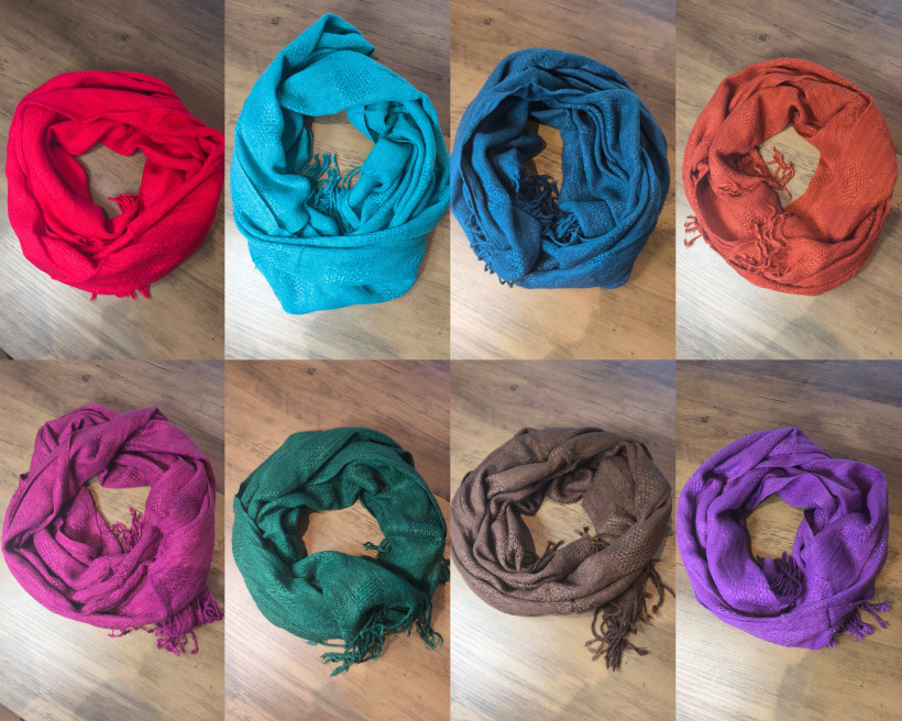 Szalik cienki kwadraty