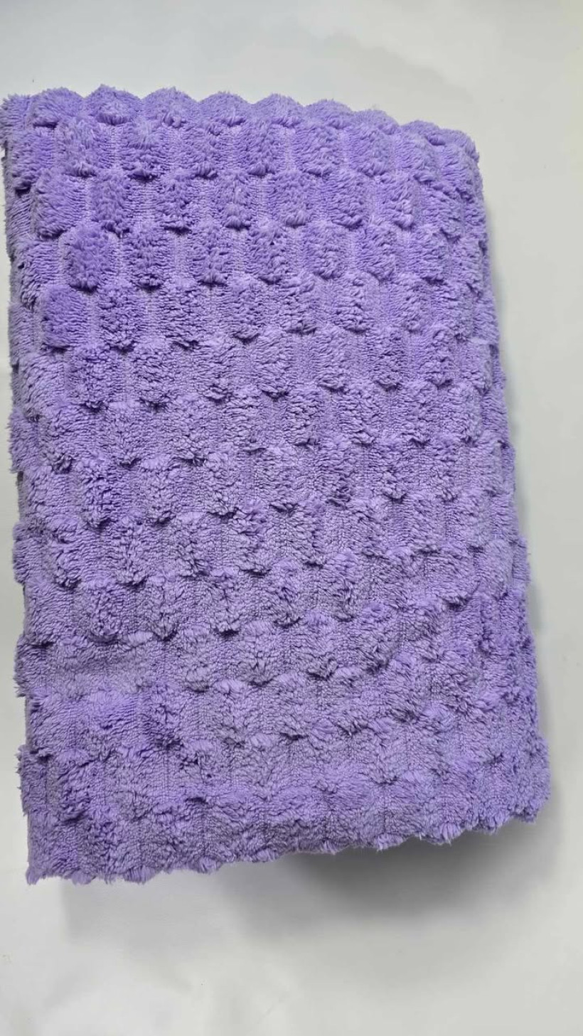 puchaty ręcznik z mikrofibry fioletowy 