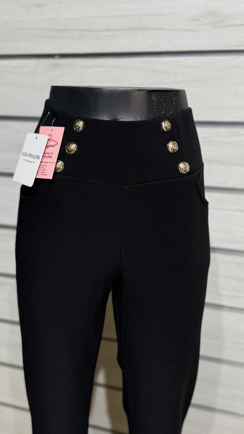 LEGGING CARDADA C/ BOTOES