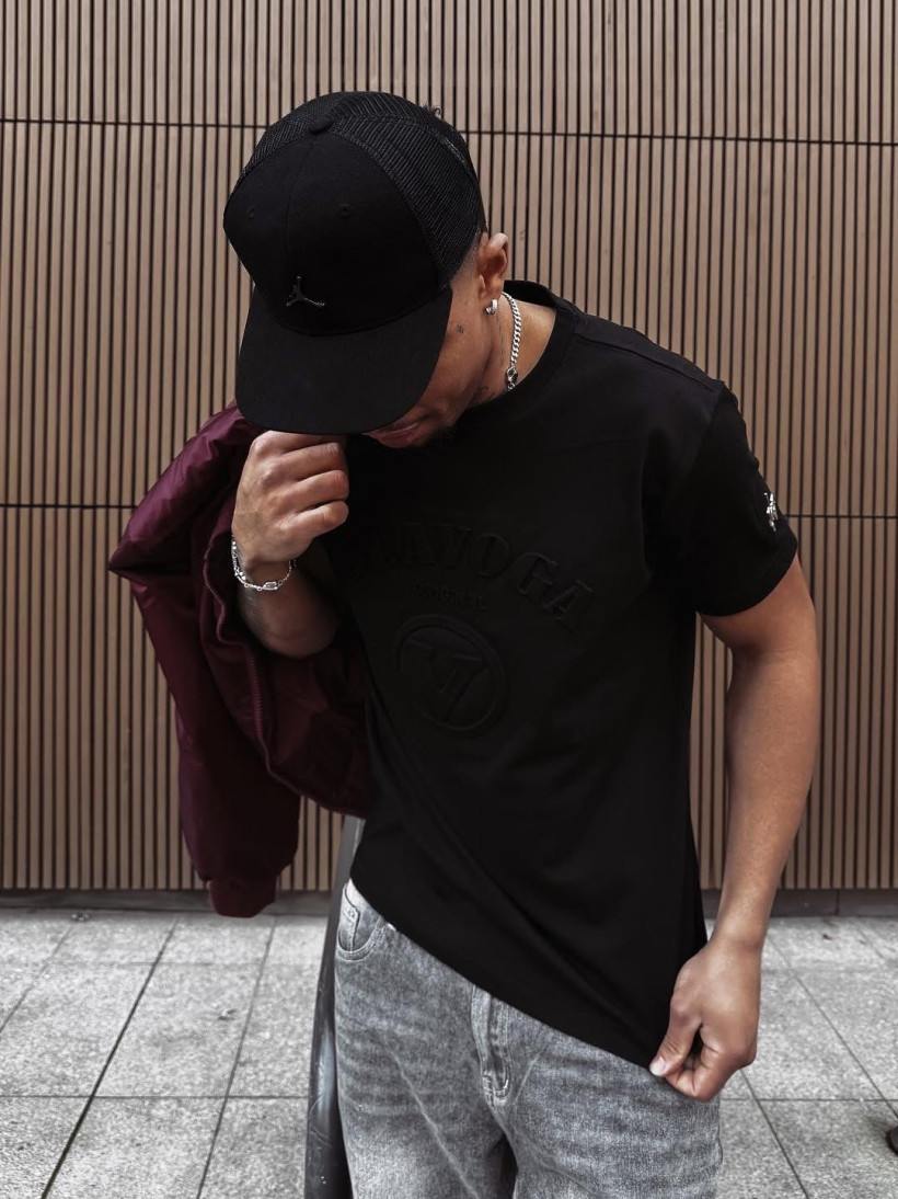 t-shirt męski RAVEN czarny