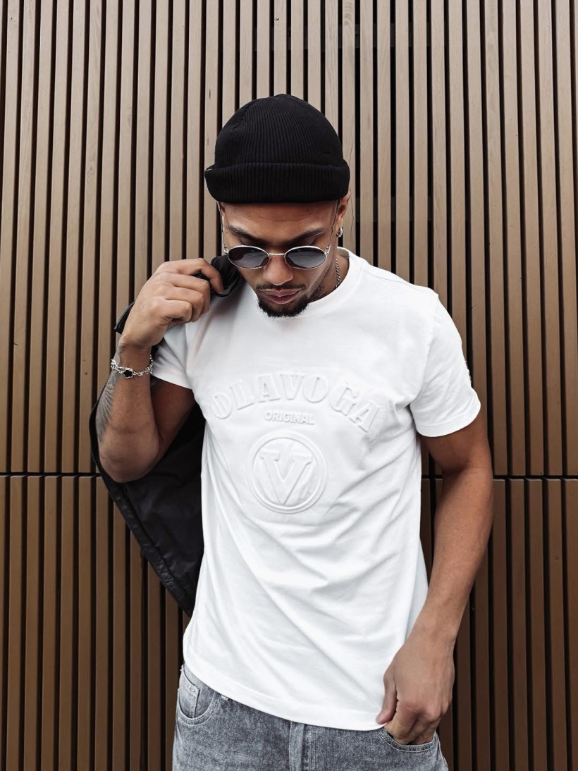 t-shirt męski RAVEN ecru