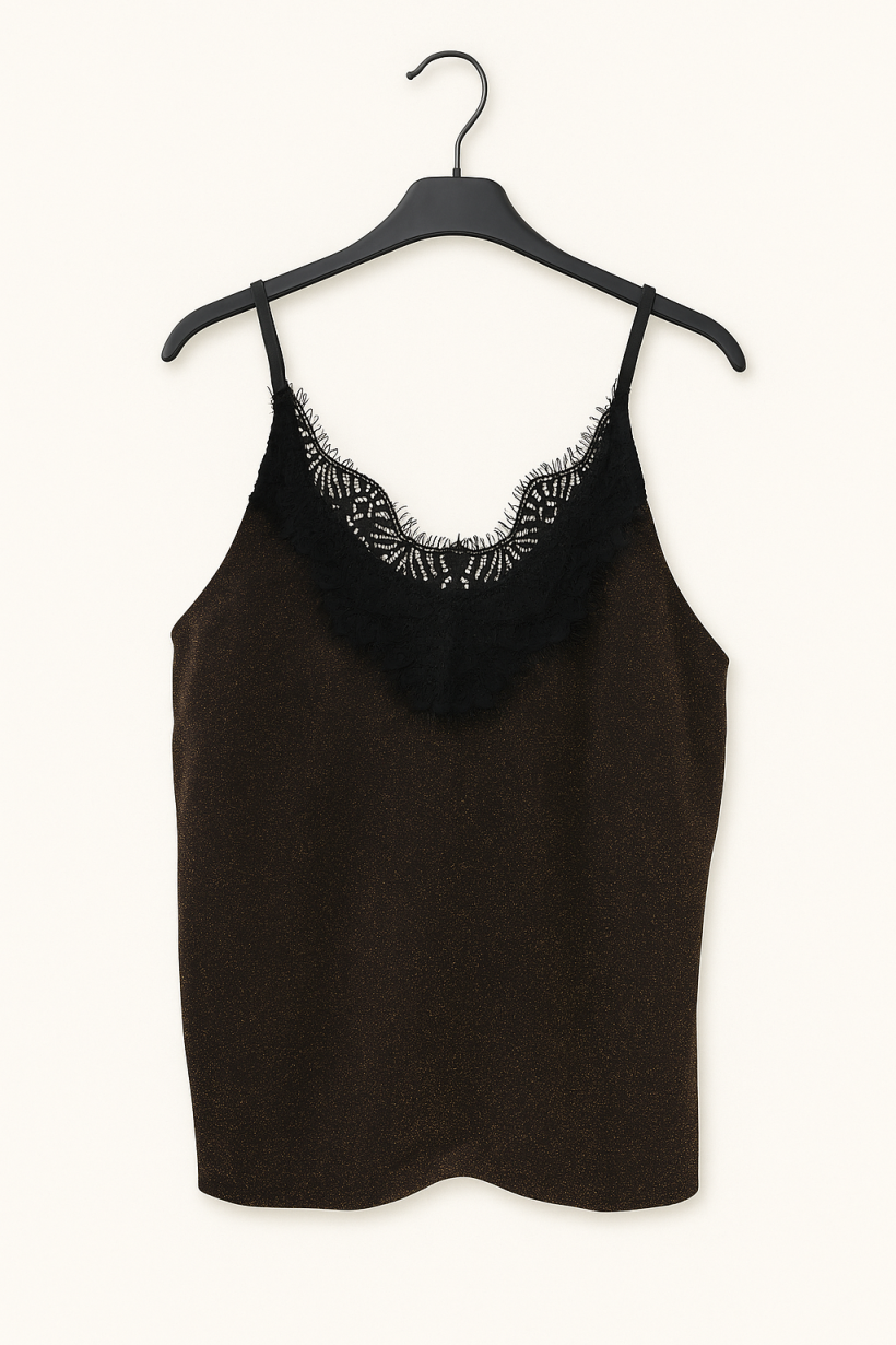 Bluzka ramiączko złota 1850